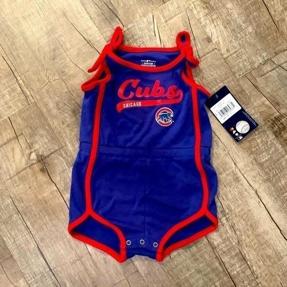NWT Chicago Cubs Hit and Run Toddler Romper - Picture 1 of 7